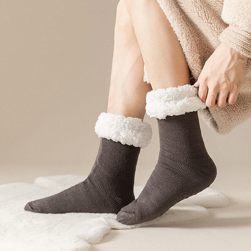 Extra dicke Hausschuhsocken in Übergröße (3 Paar) - image 7