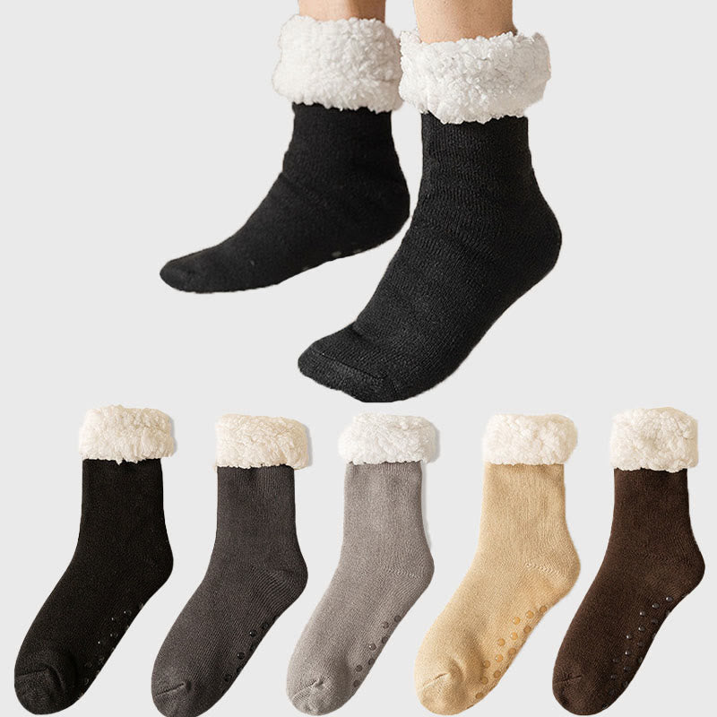 Extra dicke Hausschuhsocken in Übergröße (3 Paar) - image 0