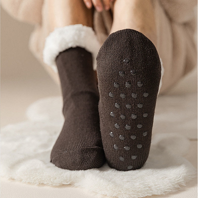Extra dicke Hausschuhsocken in Übergröße (3 Paar) - image 4