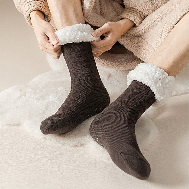 Extra dicke Hausschuhsocken in Übergröße (3 Paar) - image 5