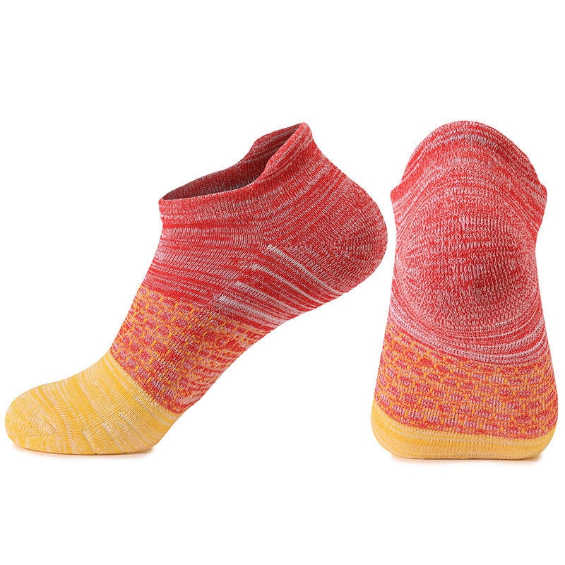 Knöchel-Kompressionssocken mit Batikmuster in Übergröße (4 Paar) - Rot - EU39-42 (US6-8,5) - image 9