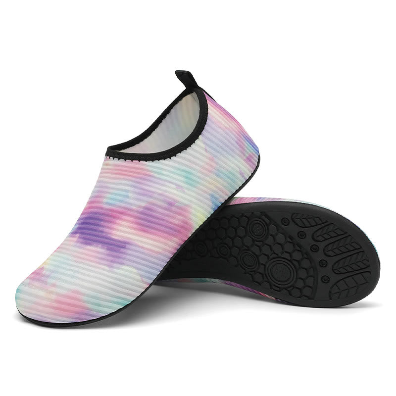 Hausschuhe in Batikoptik in Übergröße - Lila - EU46-47 (US12-12,5) - image 5