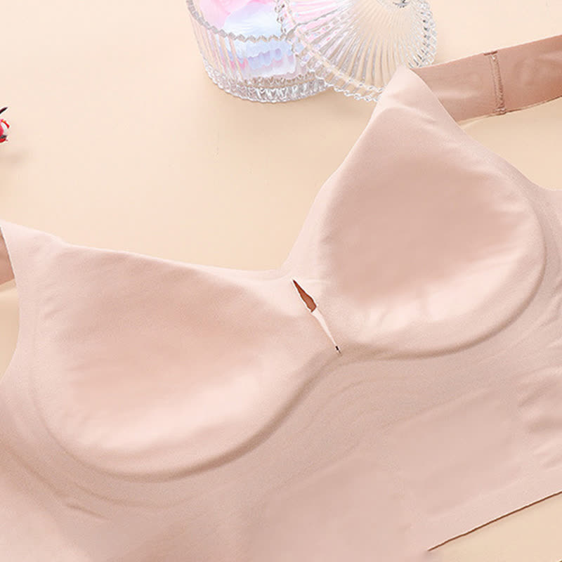 Plus Size Buchstaben Schöner Rücken Sexy Push-Up-BH ohne Bügel
