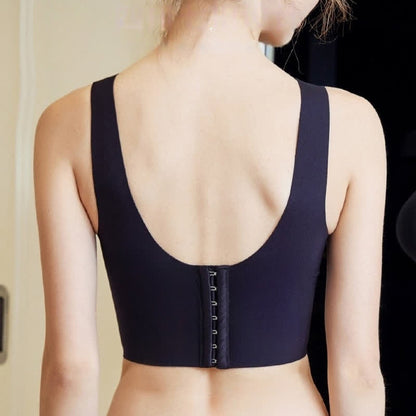 Plus Size Buchstaben Schöner Rücken Sexy Push-Up-BH ohne Bügel