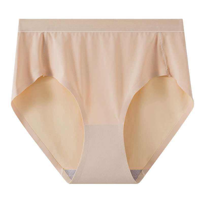 Einfache, einfarbige, nahtlose Höschen mit hoher Taille (3er-Pack)