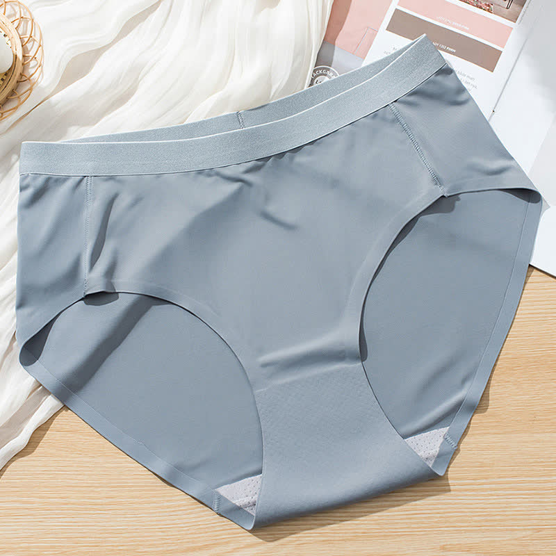 Einfache, einfarbige, nahtlose Höschen mit hoher Taille (3er-Pack)