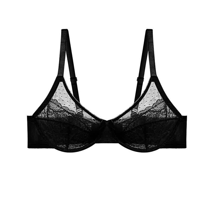 Sexy, leichter Push-up-Bügel-BH aus Spitze in Übergröße