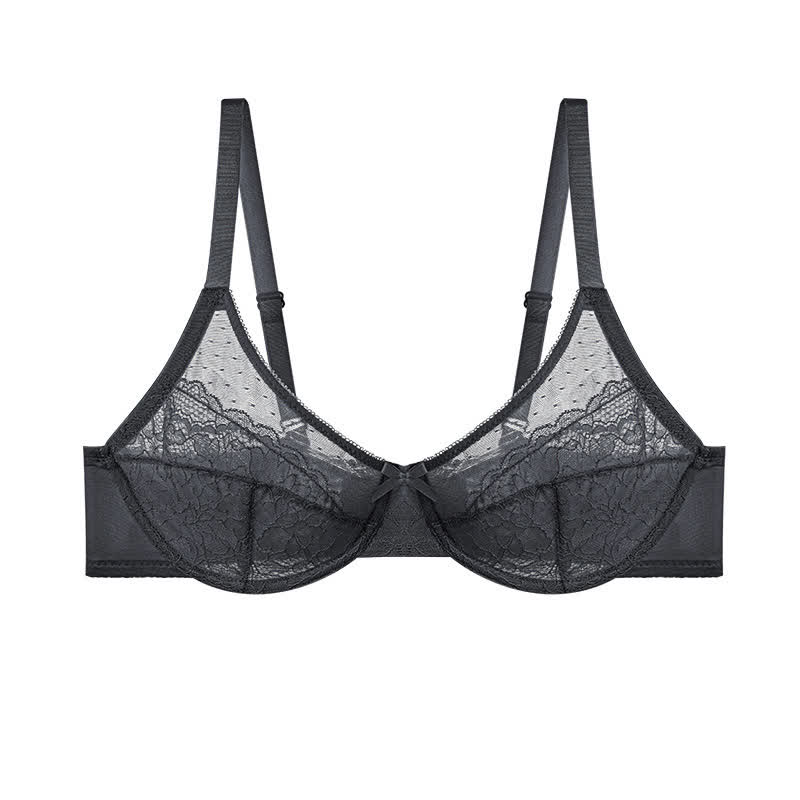Sexy, leichter Push-up-Bügel-BH aus Spitze in Übergröße