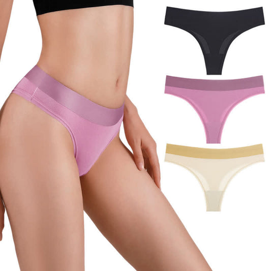 Hochelastischer nahtloser Sport-String aus Modal (3er-Pack)