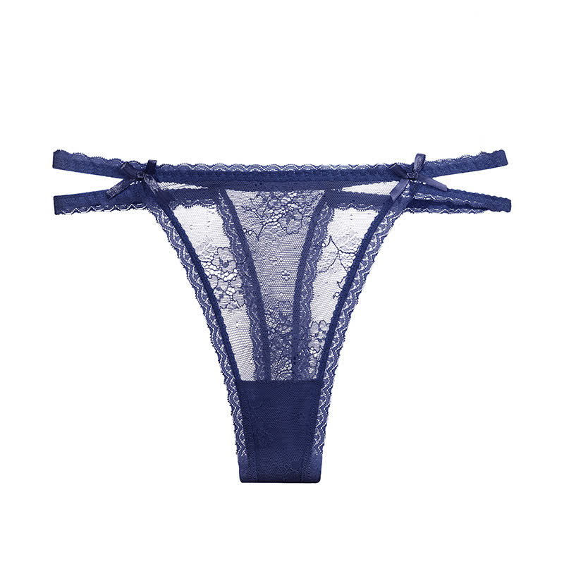 Sexy Spitzen-Netz-String mit niedriger Taille (3er-Pack)