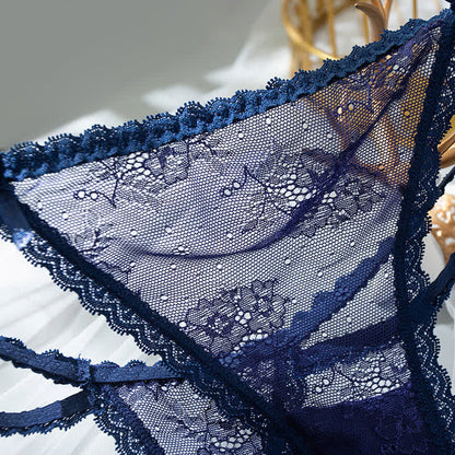 Sexy Spitzen-Netz-String mit niedriger Taille (3er-Pack)