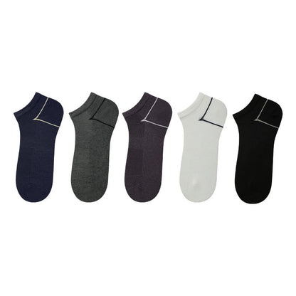 Knöchelsocken aus Bambusfaser (5 Paar) - Mehrfarbig - EU39-44 (US6-10) - image 1