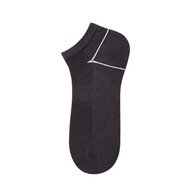 Knöchelsocken aus Bambusfaser (5 Paar) - Dunkelgrau - EU39-44 (US6-10) - image 6