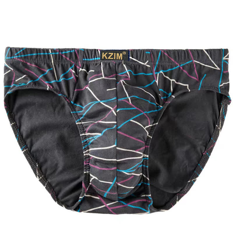 Herren-Slips aus Baumwolle mit Drachenmuster (3er-Pack) - B-Grau - 7XL - image 10