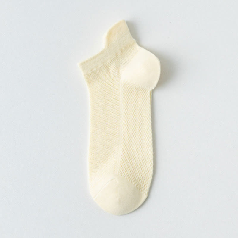 Netz-Söckchen in klassischen Farben (7 Paar) - Gelb - EU36-40 (US3-7) - image 5