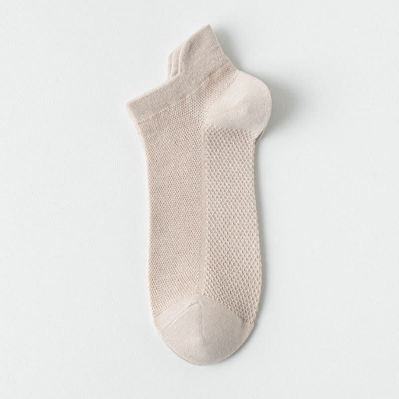 Netz-Söckchen in klassischen Farben (7 Paar) - Aprikose - EU36-40 (US3-7) - image 6