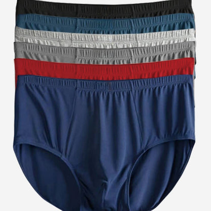 Herren-Slips mit hoher Taille aus Bambusfaser in Übergröße (2er-Pack)