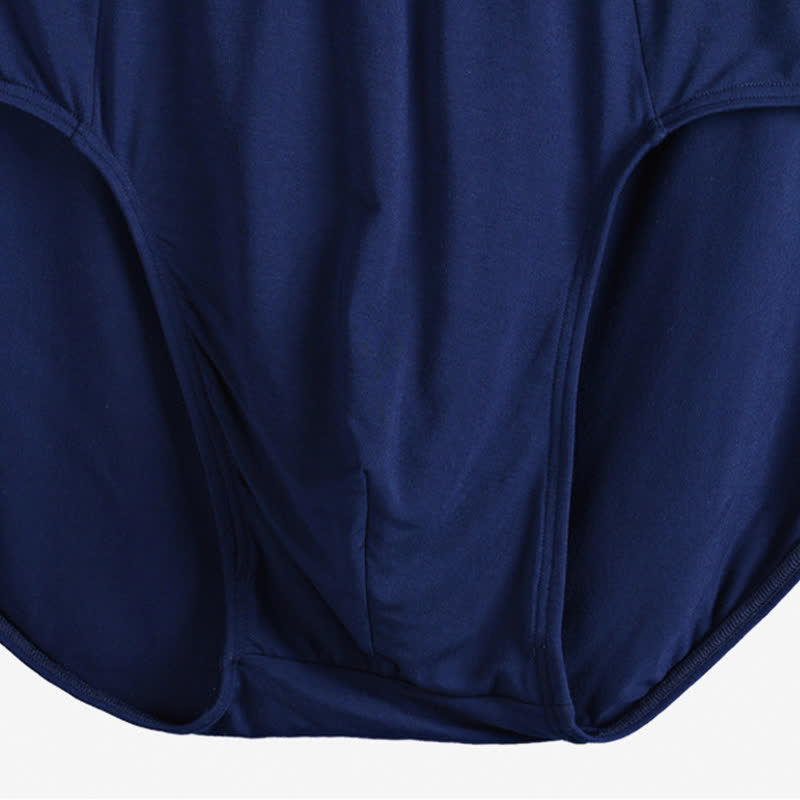 Herren-Slips mit hoher Taille aus Bambusfaser in Übergröße (2er-Pack)