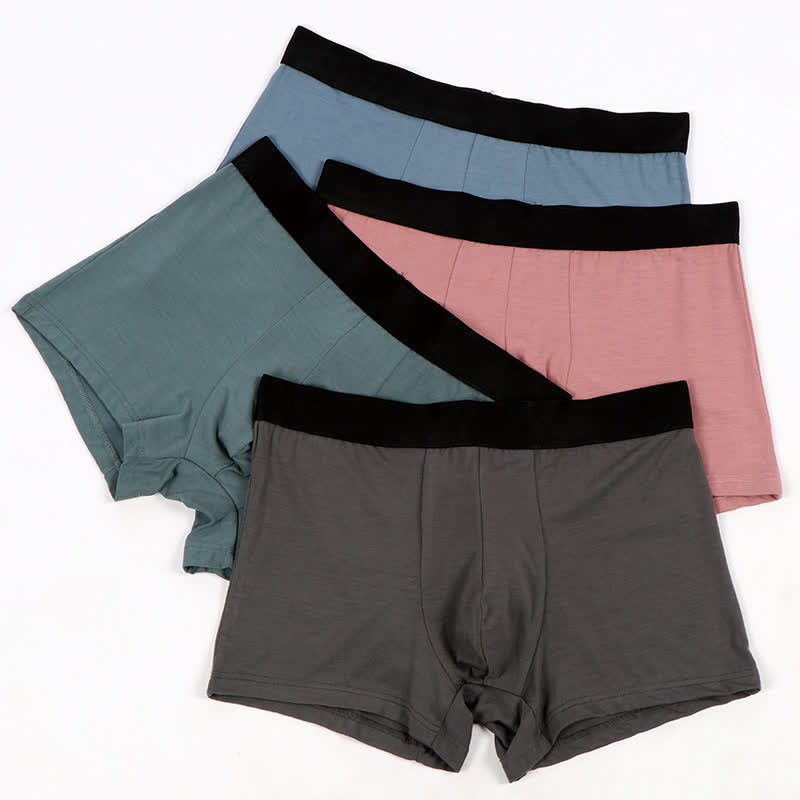 Lockere, atmungsaktive Herren-Boxershorts in Übergröße (3er-Pack)