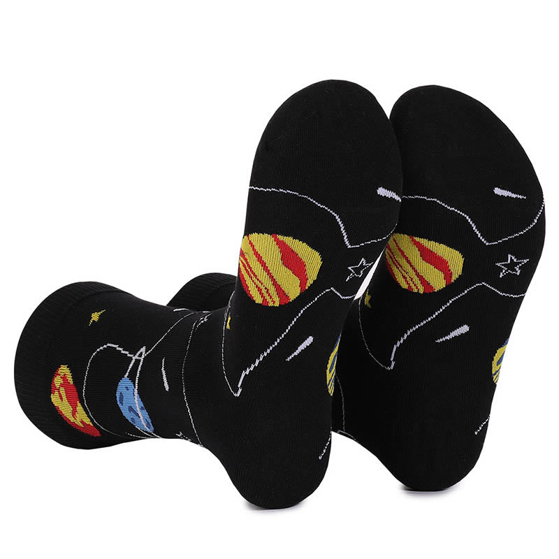 Viertelsocken mit Astronauten-Konstellation in Übergröße (4 Paar)