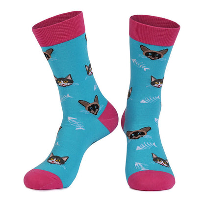 Viertelsocken der Katzen-Hunde-Serie in Übergröße (4 Paar) - image 13