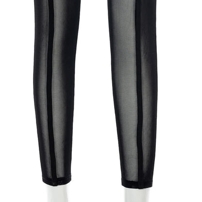 Sexy Strumpfhose mit hoher Taille, durchsichtigem Netzstoff, Hüftlifting und Formgebung