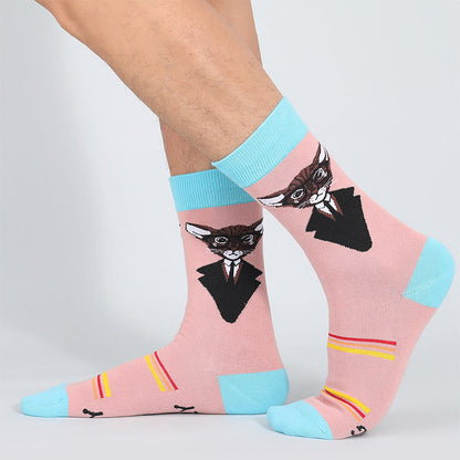 Brillenkatzen-Viertel-Socken (5 Paar) - image 1