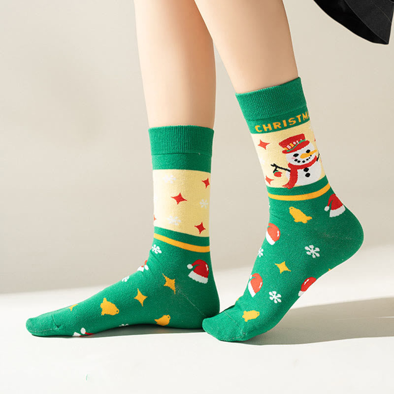 Grüne Weihnachtsviertelsocken (3 Paar) - image 3