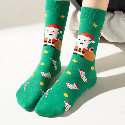 Grüne Weihnachtsviertelsocken in Übergröße (3 Paar) - image 5