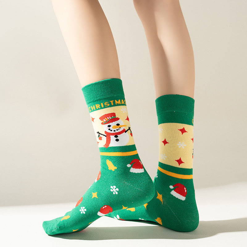 Grüne Weihnachtsviertelsocken (3 Paar) - image 6