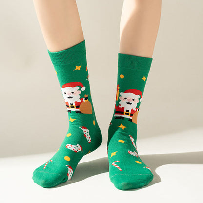 Grüne Weihnachtsviertelsocken in Übergröße (3 Paar) - image 3