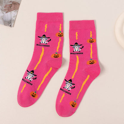 Rosa Katzen-Viertel-Socken in Übergröße (3 Paar) - image 11