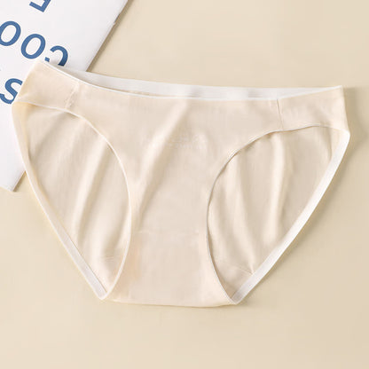 Bequeme, nahtlose Baumwoll-Slips mit niedriger Taille in Übergröße (3er-Pack)