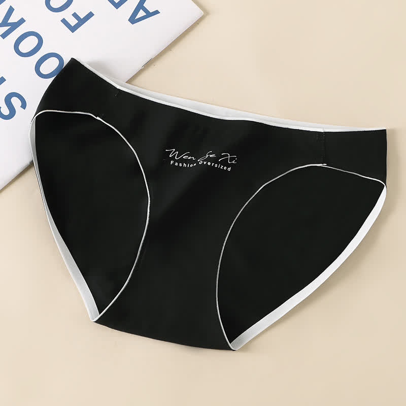 Bequeme, nahtlose Baumwoll-Slips mit niedriger Taille in Übergröße (3er-Pack)