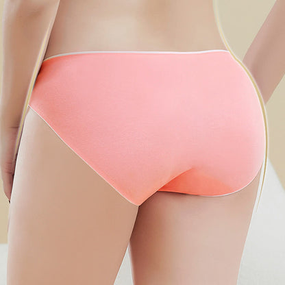 Bequeme, nahtlose Baumwoll-Slips mit niedriger Taille in Übergröße (3er-Pack)