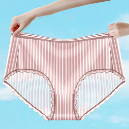 Transparente, dünne Slips aus Eisseide mit mittlerer Taille in Übergröße (3er-Pack)
