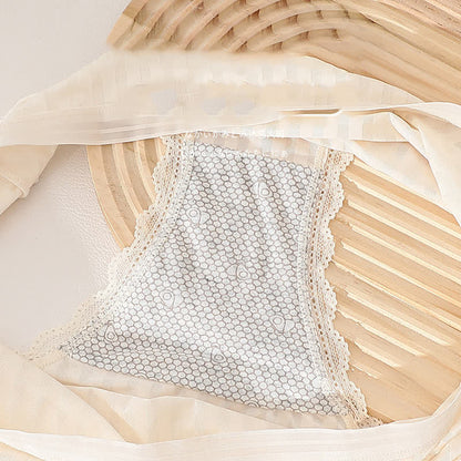 Transparente, dünne Slips aus Eisseide mit mittlerer Taille in Übergröße (3er-Pack)