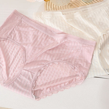 Transparente, dünne Slips aus Eisseide mit mittlerer Taille in Übergröße (3er-Pack)