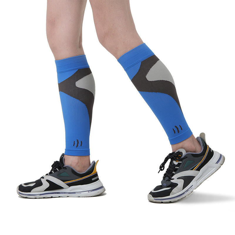 Wadenkompressionsstrümpfe für Krampfadern in Übergröße - Blau - XL - image 7
