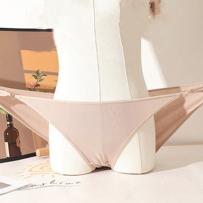 Sexy Slips aus Baumwolle mit niedrigem Bund und Herzausschnitt in Übergröße (3er-Pack)