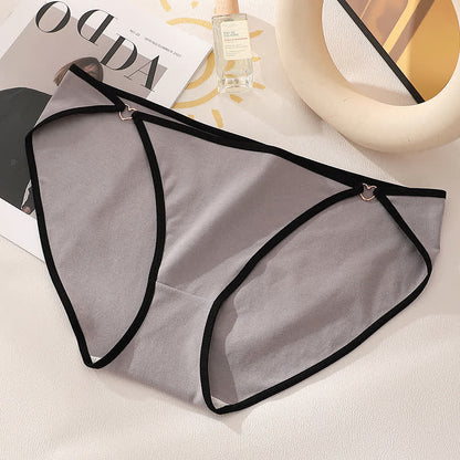 Sexy Baumwoll-Slip mit niedrigem Bund und Herzausschnitt (3er-Pack) - Grau - 4XL - image 7