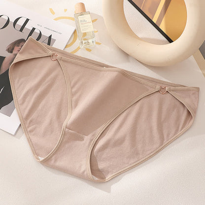 Sexy Slips aus Baumwolle mit niedrigem Bund und Herzausschnitt in Übergröße (3er-Pack)