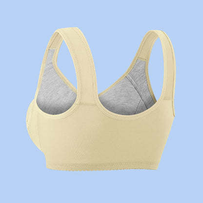 Bügelloser BH mit Schmetterlings- und Blumen-Print und Frontverschluss - image 8