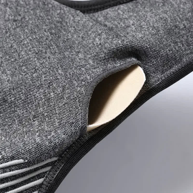 Stoßfester, schnell trocknender Sport-BH mit Streifen (2er-Pack)