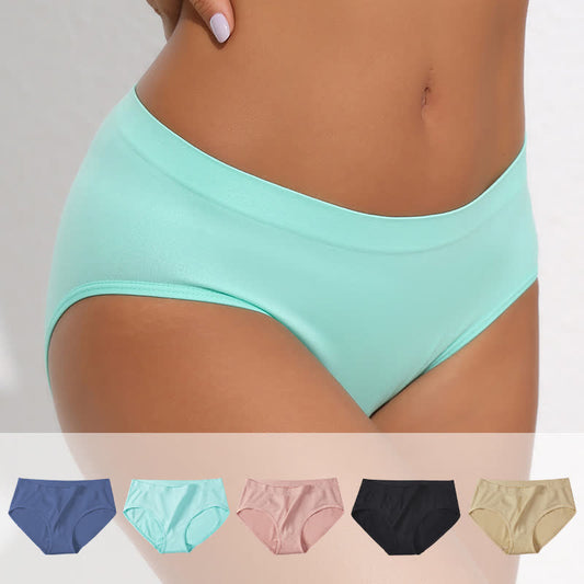 Mittelhoher, hochelastischer Basic-Slip in Volltonfarbe (3er-Pack)