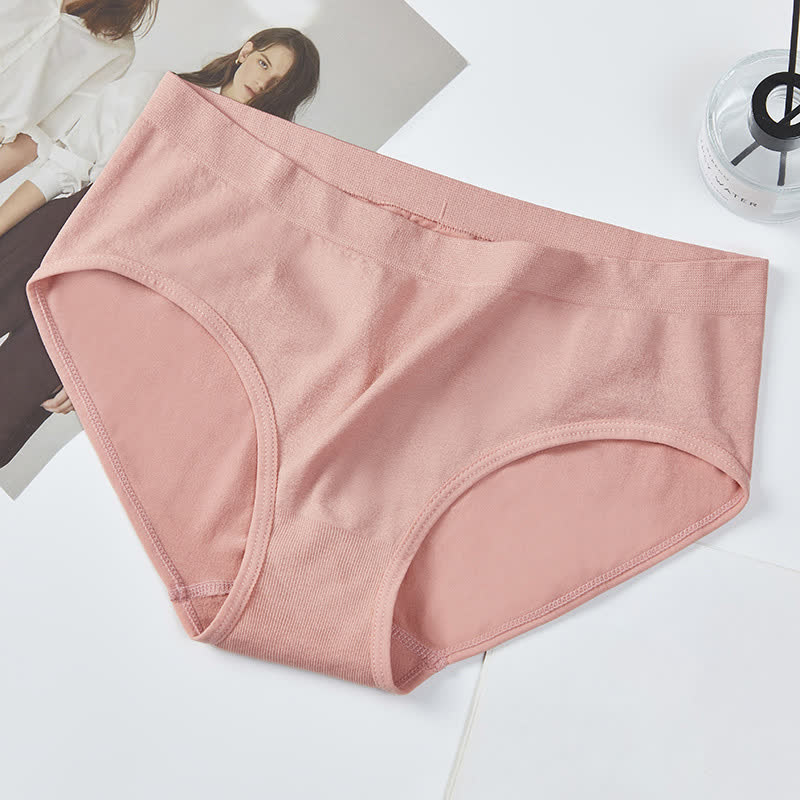 Mittelhoher, hochelastischer Basic-Slip in Volltonfarbe (3er-Pack)