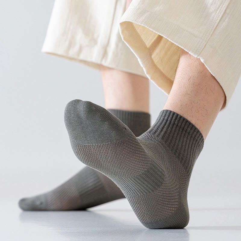 Sommerliche, einfarbige Knöchelsocken (5 Paar) - image 2