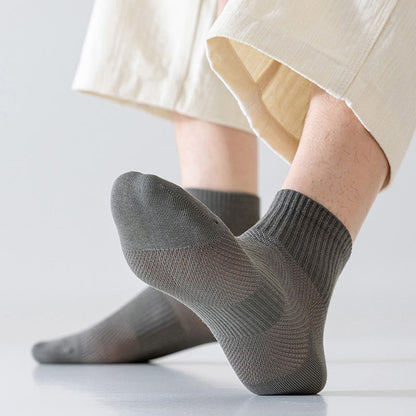 Sommerliche, einfarbige Knöchelsocken (5 Paar) - image 2