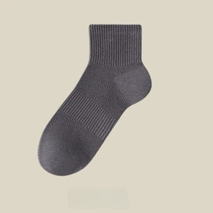 Sommerliche, einfarbige Knöchelsocken (5 Paar) - Dunkelgrau - EU45-50 (US11-15) - image 8