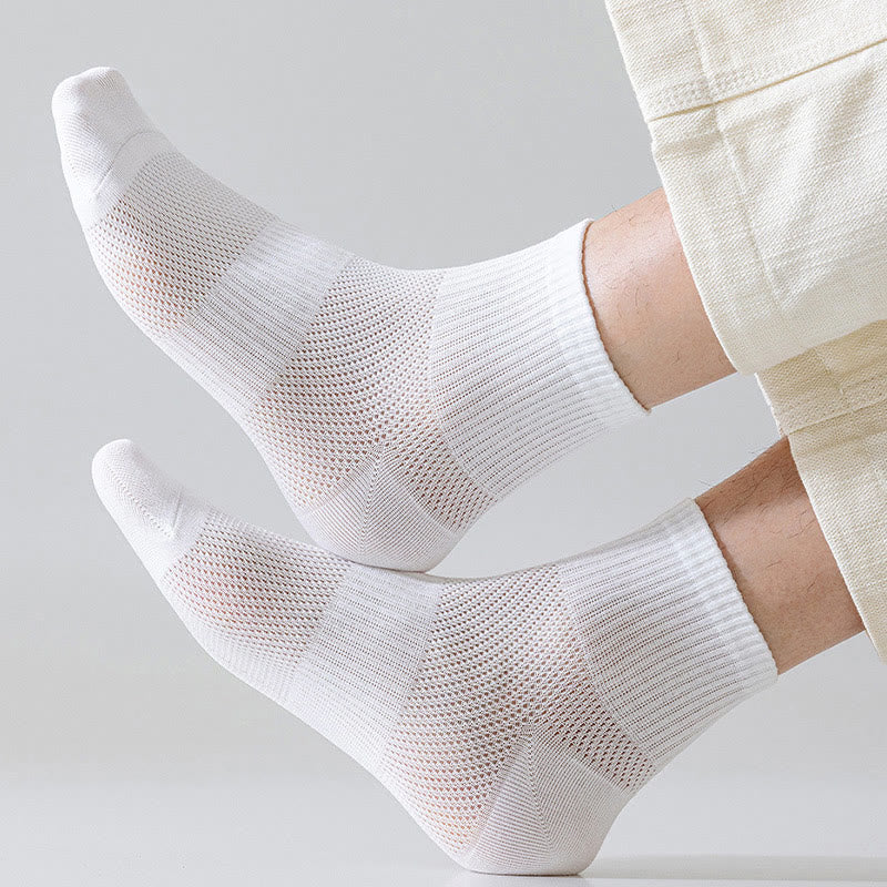 Sommerliche, einfarbige Knöchelsocken (5 Paar) - image 1